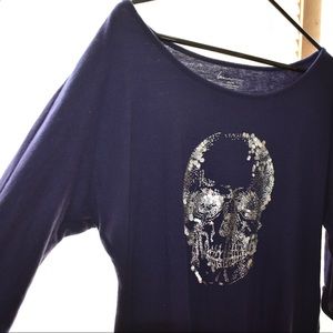 Lane Bryant Sequin Skull Tee 💀 14/16